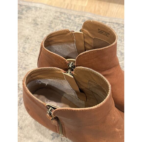 Frye Judith Whiskey Women’s Double Zip Ankle Booties Size 9 Brown Leather Boho - Picture 6 of 13